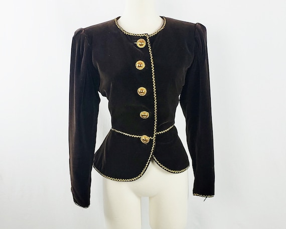Yves Saint Laurent Russian Collection Velvet Jacke