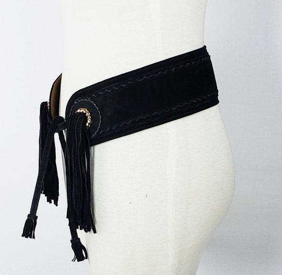 80s MOSCHINO Belt   Redwall Rare Wide  CORSET TAS… - image 5