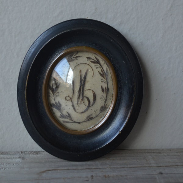 Antique Framed Hair Work