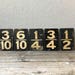 Vintage Metal Numbers