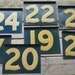 Vintage Metal Numbers