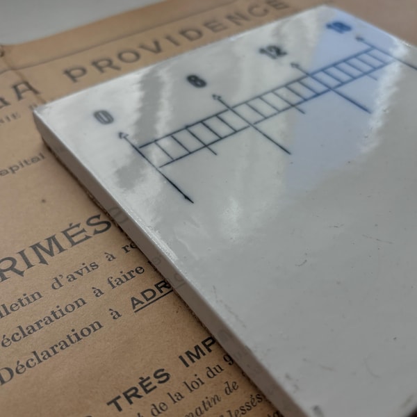 Vintage Coors Lab Pharmacy Compounding Tile Slab