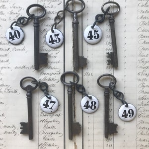 Antique French Key and Tag image 4