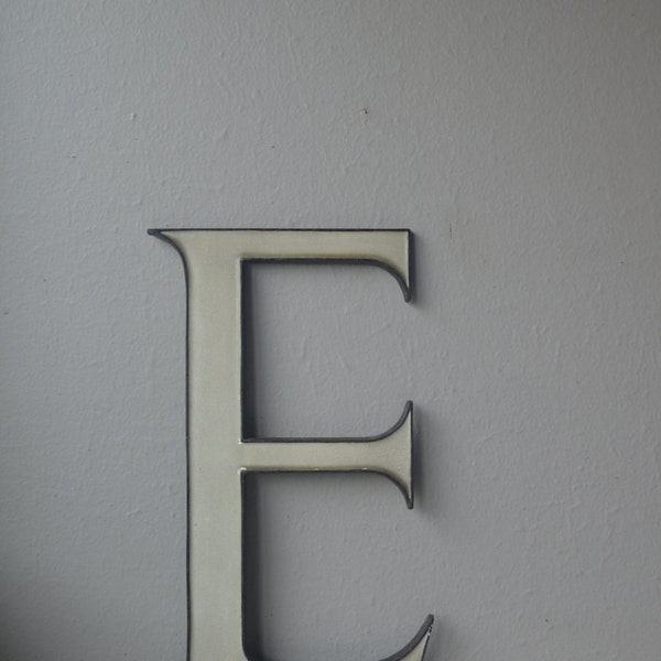 Large Antique Sign Letter E