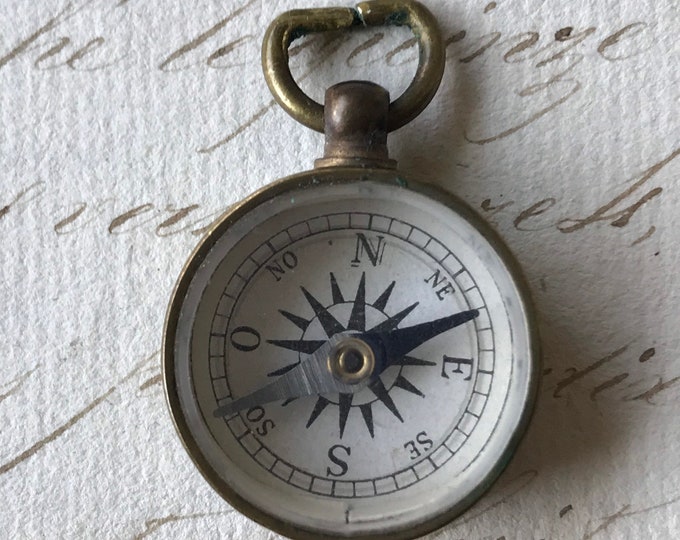Miniature Compasses Antique Miniature Compass Fob - Etsy
