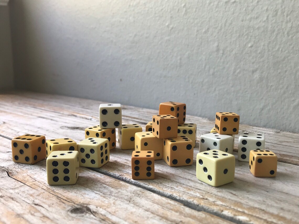 Set of 20 Vintage Dice Set 1 Etsy