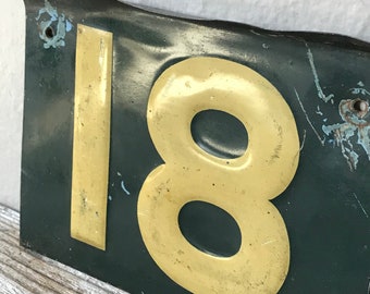 Vintage Gas Station Sign Numbers