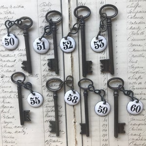 Antique French Key and Tag image 5