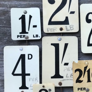 Vintage #1 Price Sign