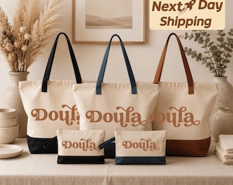 Doula Canvas Tote Bag: Birth Support, Midwife Gift