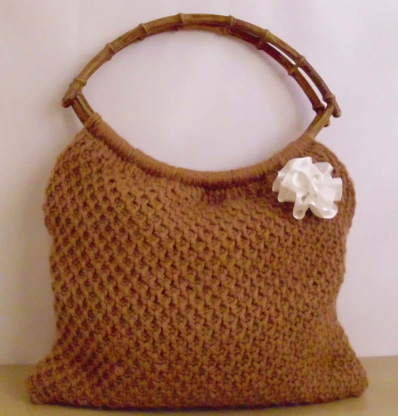 FREE SHIPPING handmade bags white-brownAfghan Crochet Bag, Handbag,Shoulder Winter handmade beaded new Bag, turkey image 3