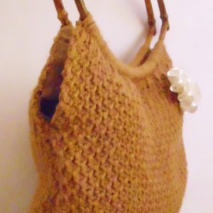 FREE SHIPPING handmade bags white-brownAfghan Crochet Bag, Handbag,Shoulder Winter handmade beaded new Bag, turkey image 4