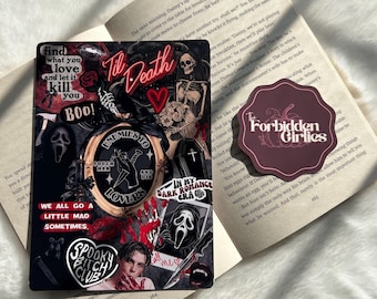 Inserto Kindle Spooky Romance: scheda fotografica gotica per custodia trasparente Kindle, Kobo, iPad