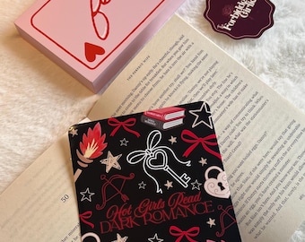 Hot Girls Read Dark Romance  Kindle Insert | Clear Case Insert | Kindle Stickers | Photo Card | Valentine's | Romance Theme