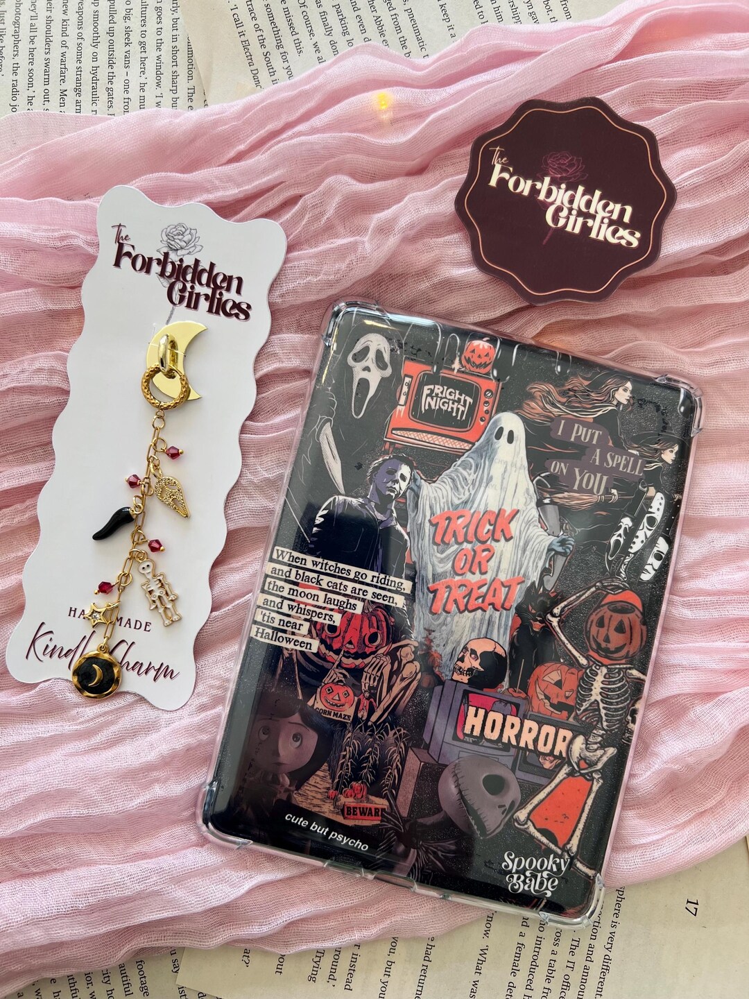 Halloween Fest Kindle Insert | Spooky Photo Card | Clear Case Insert ...