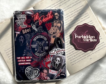 Spooky Romance Kindle Insert: Black & Red Gloss Photo Card