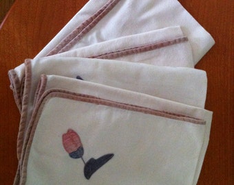 set of 10 vintage napkins