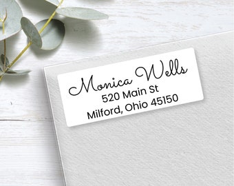 Return Address Labels, Custom Address Labels, Clear Address Labels, Address Labels, Wedding Address Labels, Personalized Address Labels, 208