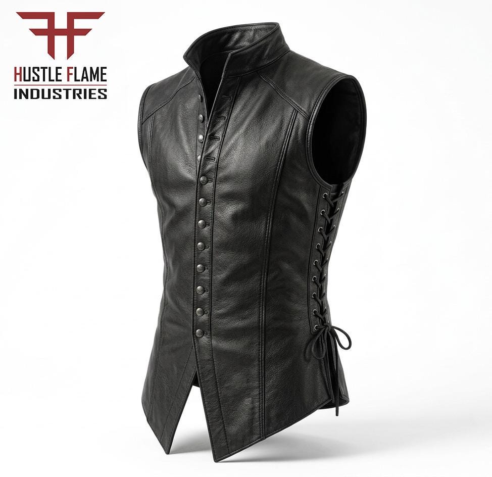 Leather Jerkin - Etsy