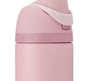 Botella de agua Owala FreeSip de acero inoxidable de 717 ml, color cuarzo rosa. (Nueva y sin abrir)