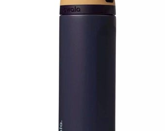 Owala 24 oz. FreeSip roestvrijstalen waterfles, kleur Royal Seas. (Nieuw en ongeopend)
