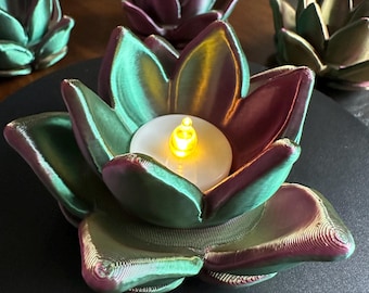 3D Printed Flower Tealight Holder