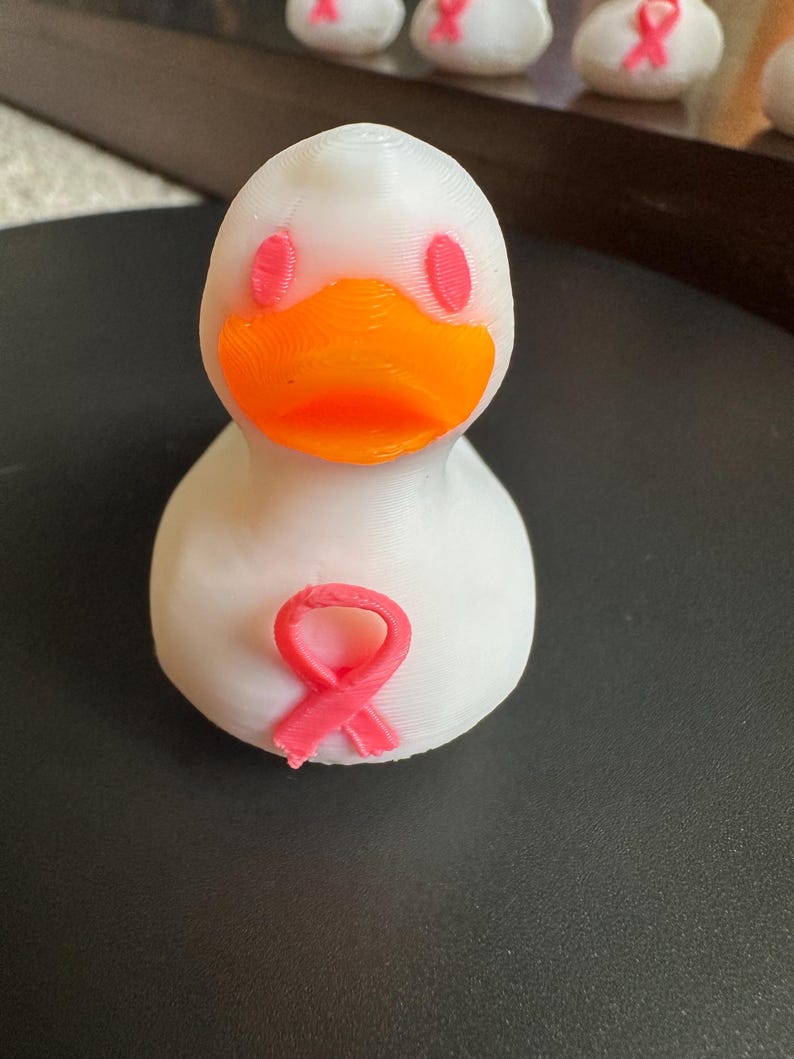 Breast Cancer Awareness Duck | 3D Printed Pink Ribbon Duck - Etsy
