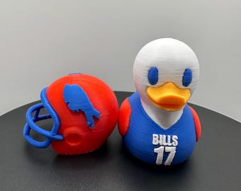 Buffalo Football Player Duck - 3D Printed Collectible Duck