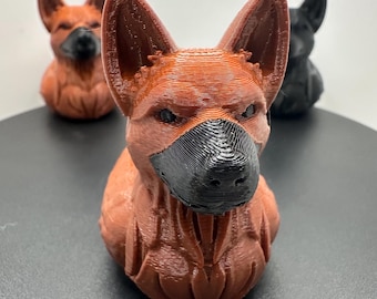 German Shepherd Dog Duck- 3D Printed Collectible Duck