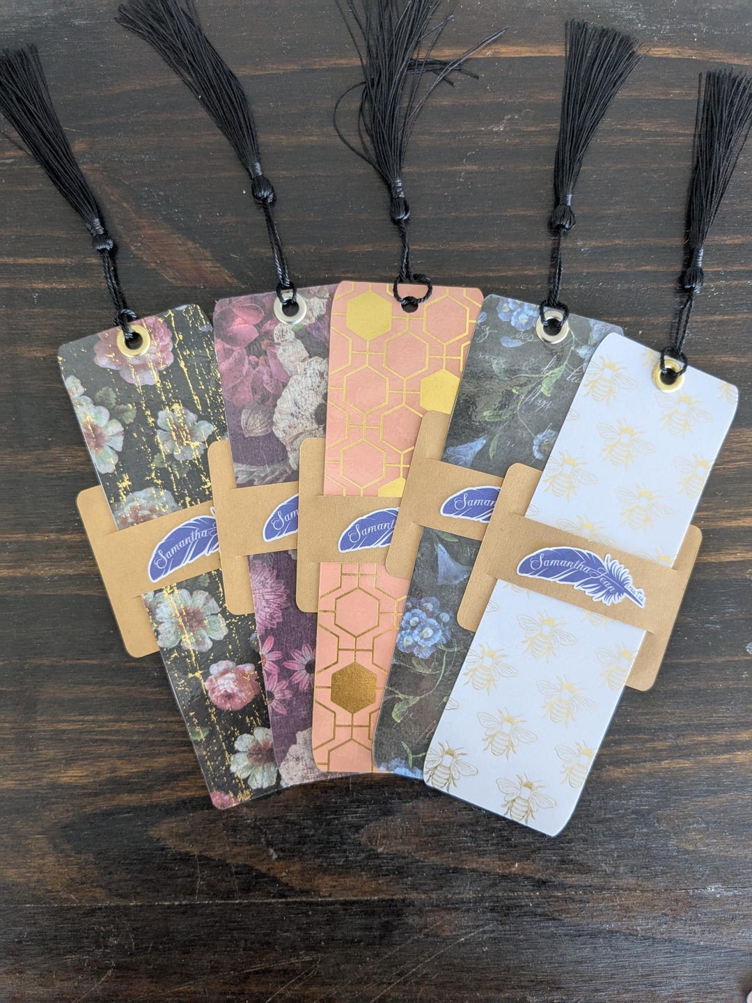 Handmade Laminated Bookmarks, Customizable - Etsy