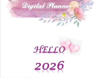 2026 Ultieme digitale planner | Dagelijkse, maandelijkse en stemmingstracker