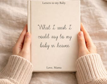 Diario de recuerdo para madres que han perdido a un bebé, regalo para acompañarlas en su duelo.