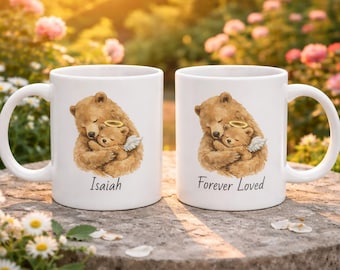 Taza conmemorativa para bebé ángel, regalo de condolencia por aborto espontáneo para mamá.