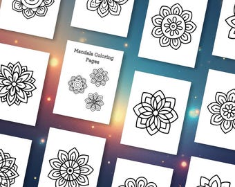 Bold & Easy Mandala Coloring Pages