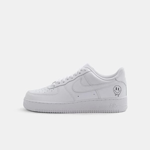 white air force 1 smiley face