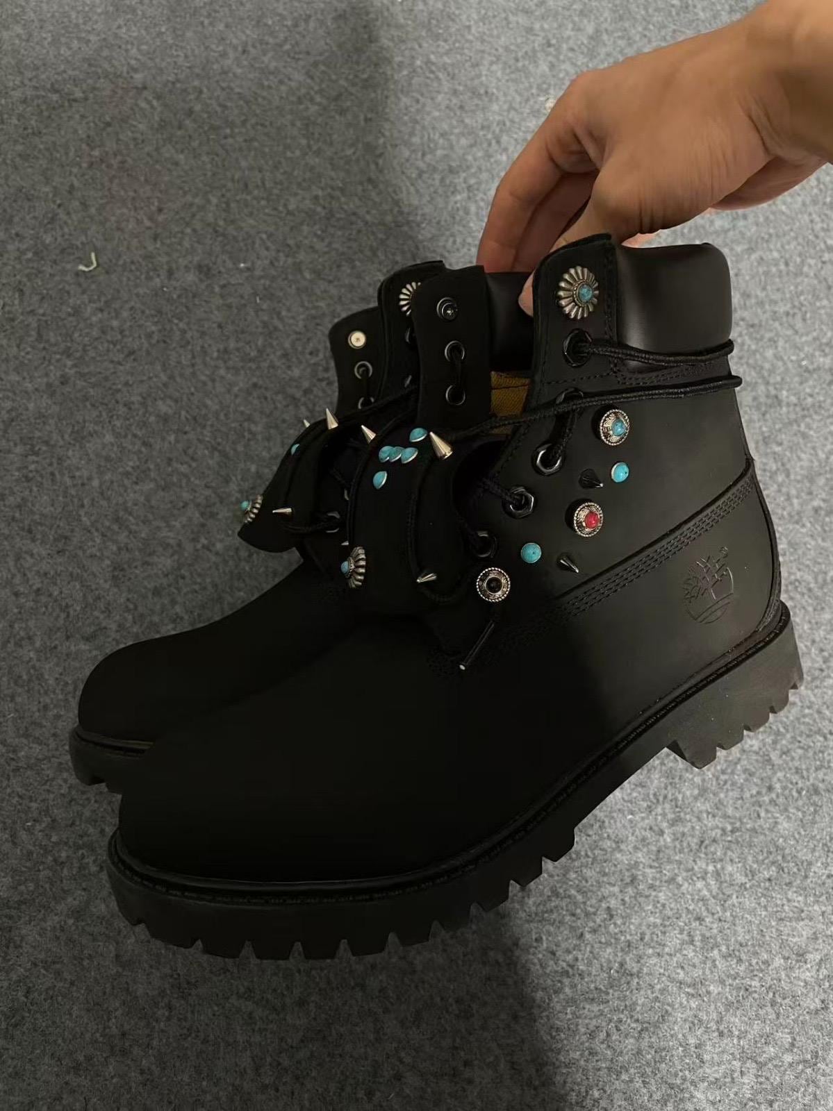 Rhinestone timberland boots - Etsy 日本