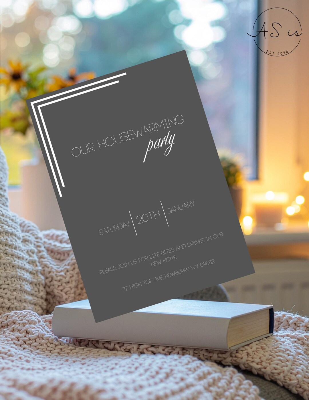 Housewarming Party Invitation, Our New Home Invite, Editable Canva ...