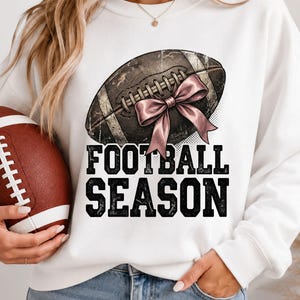Football Season PNG, Sports Mom digital file, Touchdown Season, Game Day, instant download, Distressed gritty vintage football