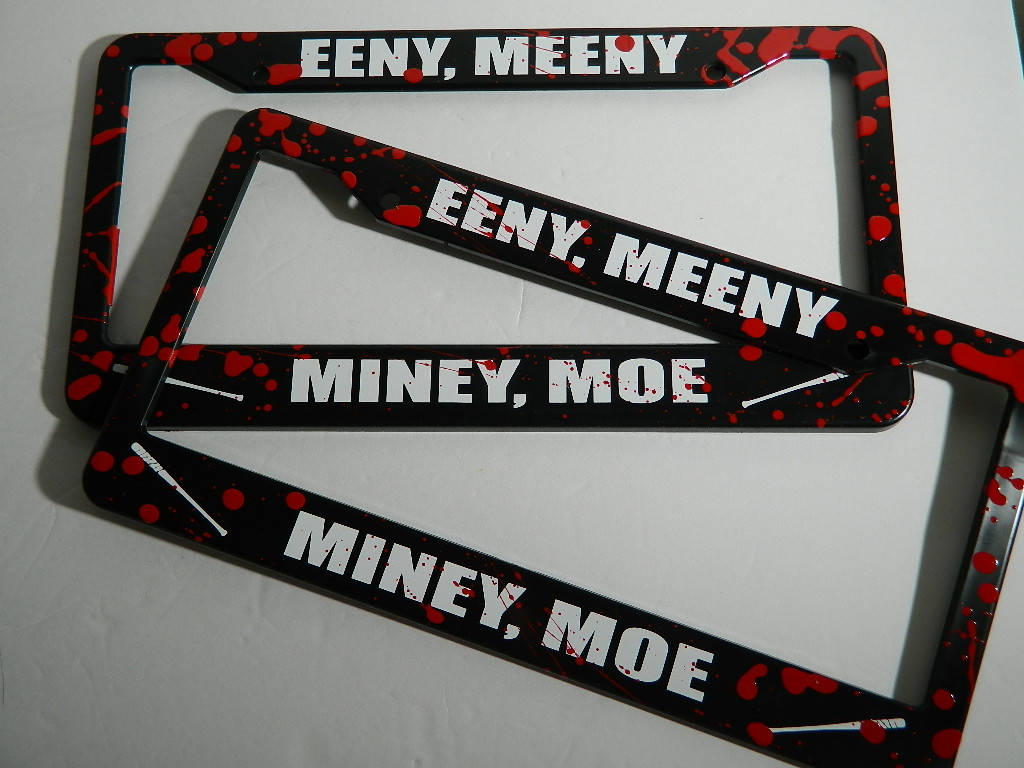 Negan Eeny Meeny Miney Moe Lucille Custom License Plate Frames Etsy