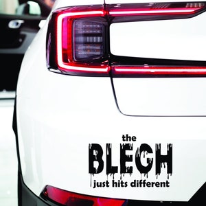 The Blegh Just Hits Different Metalcore Car Decal Funny Window Bumper Sticker Laptop Guitar Emo Metal Scream