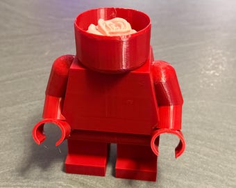Mini fioriera stampata in 3D: regalo per gli appassionati di costruzioni con blocchi