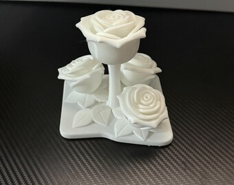 3D Printed Rose Figure | Valentine’s Day Gift | Handmade Love Rose Sculpture