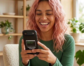 Kraft drücken, um Haupt Handy-Hülle | Programmierer-Design