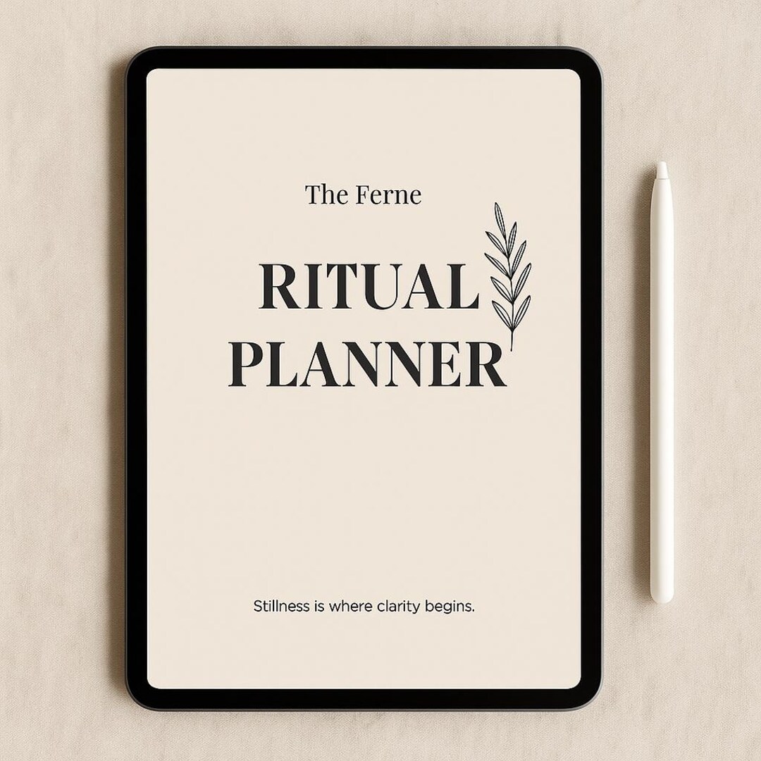 Planner Ritual The Ferne Ritual Planner | Minimalist Undated Digital Planner for ...