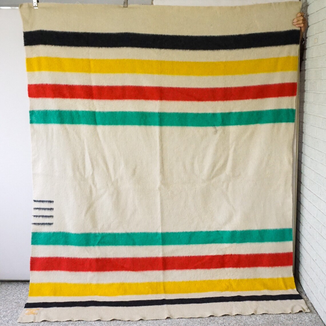 Vintage 4 Point Hudson Bay Wool Blanket Etsy