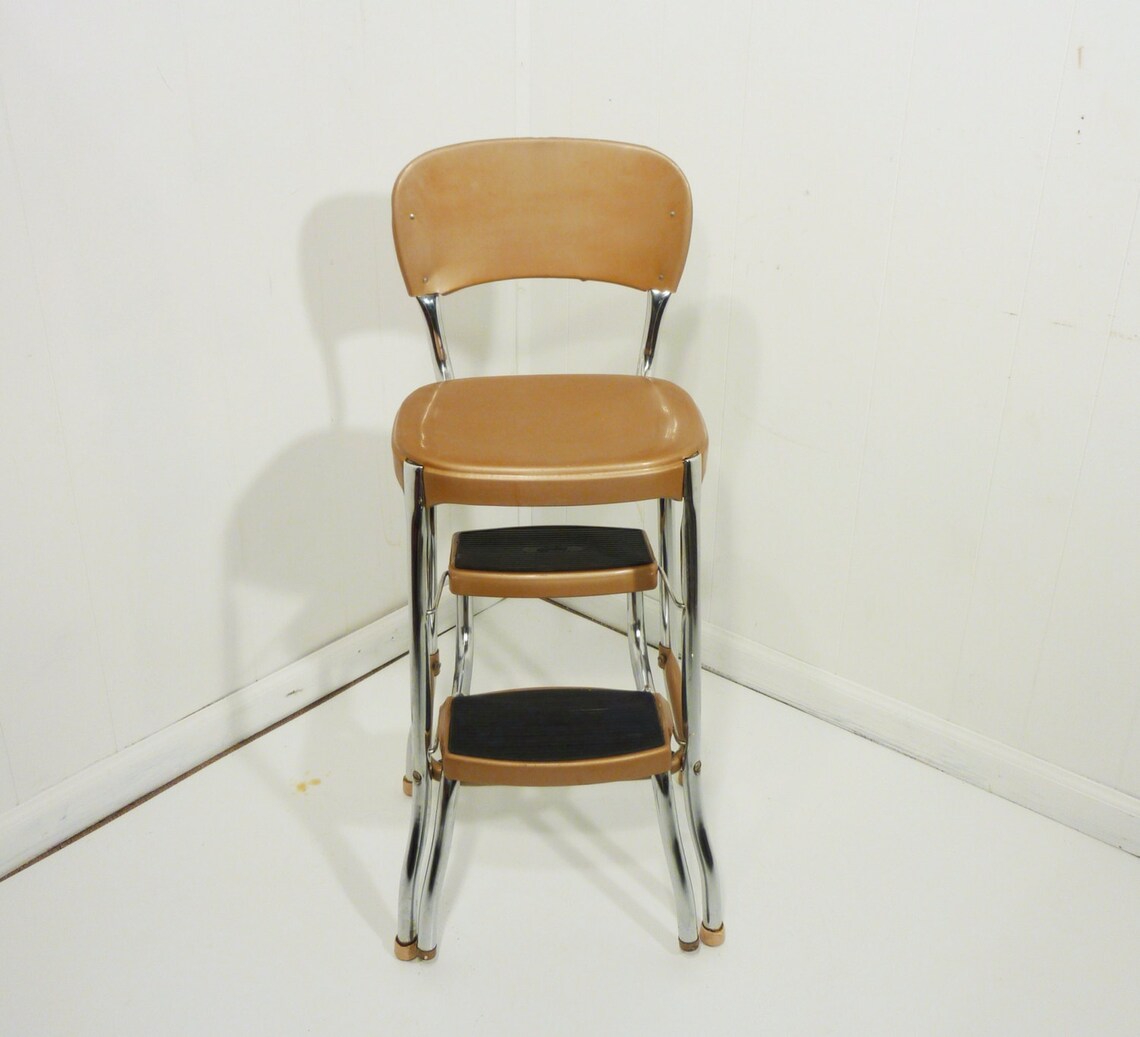 Clean retro 50s vintage step stool kitchen stool chair Etsy