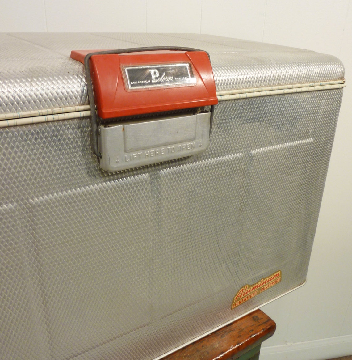 Vintage 50s Poloron Thermaster ice chest cooler aluminum Etsy