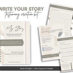 Testimony Creation Kit – christelijk afdrukbaar dagboek (pdf)