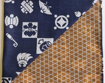 Furoshiki Wrapping Cloth in "TAKARA" Pattern Reversible, Tablecloths and Eco-friendly Reusable Gift Wrapping, 100% Cotton, Made in Japan