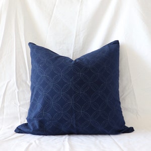 SHIPPO Blue Pillow Cover, Decorative Pillows, Cushion Cover, Throw Pillow, Japanese Gifts, Japanese Pillow
